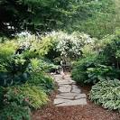 Garden path ideas with natural stone