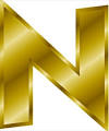 Free gold letter N Clipart   Free Clipart Graphics Images and