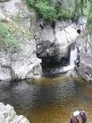 Canyoning in Bruar Water. The blurred adrenaline 'junky' is dropping into - via Daymix