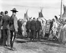 File:Their Majesties greet chieftains of the Stoney Indian Tribe ...