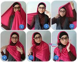 Tutorial Hijab Pashmina Kaos - HijabKu