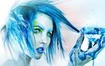 Blue Girl with Crystal - a_girl_with_blue_hair_lips_eyes_and_skin_with_green_make-up_holding_a_crystal_dripping_blueness.1920x1200.7e1f5f1f