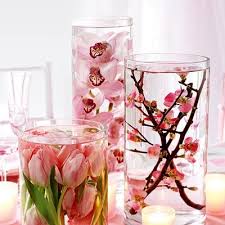 Pink Flower Table Decorations
