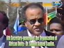Secretary-general of the Organization of African Unity.