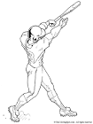 Baseball coloring page