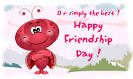 Download Free greetings cards: Cartoon FRIENDSHIP DAY greetings card