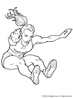 Track and Field coloring page
