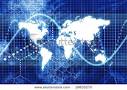 Blue Digital World Business Abstract With Graph Background Stock ...