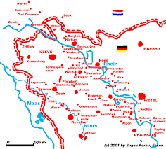 Karte Niederrhein von Eugen Perau, Essen