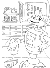 Robot coloring page