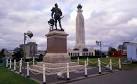 SX4753 : Statue of Sir Francis Drake and the War Memorial - via Daymix