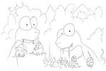 People Eating coloring page