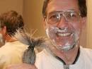 Gary Weddle of East Wenatchee, Wash., shaved Sunday night. - Shavex-large