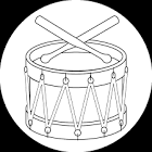 Drums coloring page