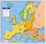 European Maps Map of Europe Countries in Clear Details