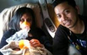 Uçağın tuvaletinde gerçekleşen erken doğum iki hemşirenin yardımıyla gerçekleşti. Doğuma yardım eden hemşirelerden Karen Caballes Santos ... - 67945_3