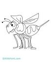 Hornet coloring page