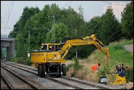 Ein Leonhard-Weiss Gleisbagger bei Arbeiten in Hofen(b.Aalen ... - zweiwegefahrzeuge-210702