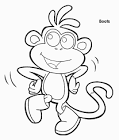 Dora coloring page