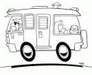 Camper RV coloring page