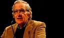 Below: Noam Chomsky.