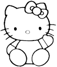 Hello Kitty Coloring coloring page