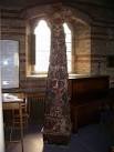 The cross was covered in different scenes using all types of pasta, - via Daymix