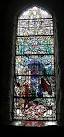 This window shows the son of God enthroned, above two angels holding the - via Daymix