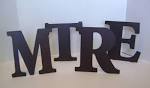 10 Metal letters Wedding letters Capital by northwindmetalart