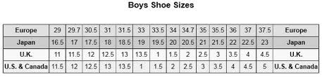 International Shoe Size Conversion Length And Width Charts ...