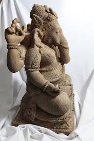 Indonesian Stone Figure of Seated Ganesha, Central Java, 10th ... - Indonesian_Stone_Figure_of_Seated_Ganesha_Central_Java_10th_Century18434_L