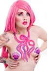 Posted in Photography with tags art, Kelly Eden, latex, Laura Dark, model, ... - tentacles_by_kellyeden