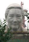 Soong Ching Ling statue going up in C China - 0013729c0495101d98d302