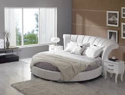 Stylish Leather Modern Contemporary Bedroom Designs with Round Bed ...