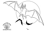 Bat coloring page
