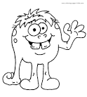 Monster coloring page