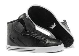 Buy Authentic Vaider Mens Sneakers Hi-Top Black/Leather Shoe The ...