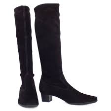 Peter Kaiser Aila | Pull On Black Stretch Suede Boots | Mozimo boots