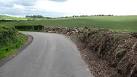 NT5874 : Minor road under Traprain Law. near to Luggate Burn, East Lothian, - via Daymix