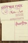 Vintage Swirl Save the Date Free Postcard Template Downloads