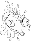 Hippo coloring page