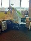 Saran Wrapped Desk Traps Studios VP! | Big Fish Games Blog