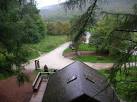 The hut at the Go Ape centre in Dalby Forest, a high ropes course. - via Daymix