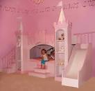 Girls Bunk Bed Custom made with Slide & Steps - Traditional - Kids ...