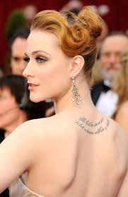 Celebrity Tattoos - Evan Rachel Wood