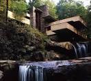 Fallingwater - house over waterfall, Frank Lloyd Wright