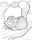 Alice in Wonderland coloring page