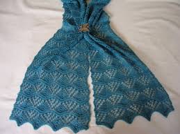 Pattern: Three Sisters Scarf # Two by Monika Steinbauer Yarn: The Knittery Merino/silk 2ply - 20090121threesistersscarf1