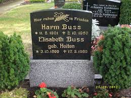 Grab von Elisabeth Buss (geb. Heiten) (03.10.1899-17.05.1985 ... - wd062