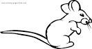 Mouse coloring page